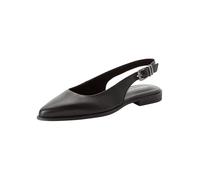 Tamaris Women's slingback pump flat Leather black 3.5 UK