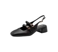 Tamaris Women's slingback pump with block heel black 4 UK