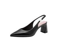 Tamaris Women's slingback pump with block heel Leather black 2.5 UK