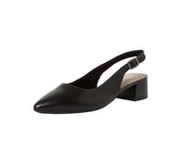 Tamaris Women's slingback pump with block heel Leather black 3.5 UK