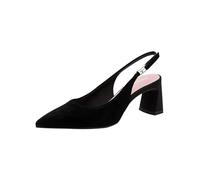 Tamaris Women's slingback pump with block heel Leather black 3.5 UK