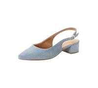 Tamaris Women's slingback pump with block heel Leather blue 5.5 UK