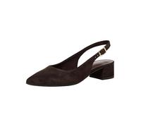 Tamaris Women's slingback pump with block heel Leather brown 4 UK