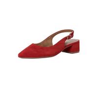Tamaris Women's slingback pump with block heel Leather red 5 UK