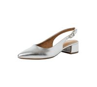Tamaris Women's slingback pump with block heel metallic 4 UK