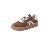 Tamaris Women's Sneakers Leather sporty Everyday with Removable Footbed, brown, 38