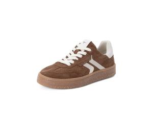 Tamaris Women's Sneakers Leather sporty Everyday with Removable Footbed, brown, 41