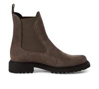 Tamaris Womens Taupe Brown Leather Classic High Chelsea Ankle Boots - Size EU 41