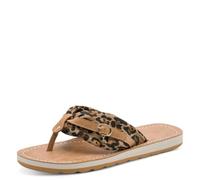 Tamaris Women's toe-post mule flat brown 5 UK
