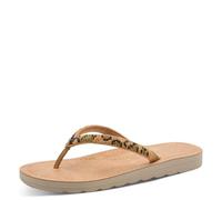 Tamaris Women's toe-post mule flat brown 7.5 UK