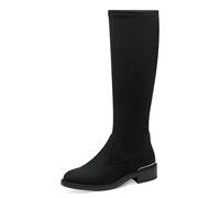 Tamaris Women's Vegan Block Heel Long Shaft Boots, black, 39 EU