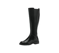 Tamaris Women's Vegan Block Heel Long Shaft Boots, Black (Black Patent), 4 UK