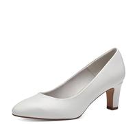 Tamaris Women's 1-22419-41 Pump, Matte White, 3.5 UK