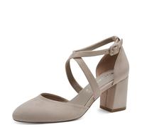 Tamaris Women's Vegan Court Shoes, Taupe, 7.5 UK
