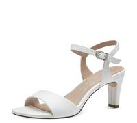 Tamaris Women's 1-28008-42 Heeled Sandal, Matte White, 4 UK