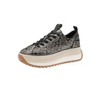 Tamaris Women's Vegan Lace-Up Shoes, Black Snake, 6 UK