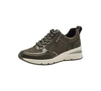 Tamaris Women's Vegan Lace-Up Shoes, Olive Combined, 9 UK