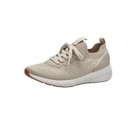 Tamaris Women's Vegan Sporty Lace-Up, Beige, 36 EU