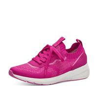 Tamaris Women's Vegan Sporty Lace-Up, Fuchsia, 3.5 UK