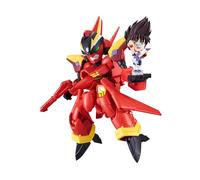 TAMASHII NATIONS - Macross 7 - VF-19 Custom Fire Valkyrie with Basara Nekki, Bandai Spirits Tiny Session Figure