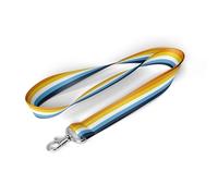 TAMAWire LGBTQIA Pride Flag Lanyard, Gay Lesbian Bisexual Badge Safety Breakaway for Event, Thing Accessories Stuff (Aroace), Multi, Large