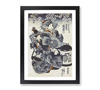 Tamaya Uchi Usugumo By Utagawa Kuniyoshi Asian Japanese Framed Print | A2 Black Framed Wall Art | Ready to Hang | Asian Nature Picture | Living Room Bedroom Lounge Office