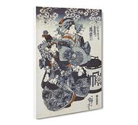 Tamaya Uchi Usugumo By Utagawa Kuniyoshi Canvas Print | Gallery Wrapped 30mm Frame Wall Art | 20x14 inches | Ready to Hang | Asian Picture | Living Room Bedroom Lounge Office