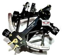 Tamaya Working Sextant Black Color Astrolabe Ships Instrument, Navigational Sextant Fully Functional Maritime Navigation Tool