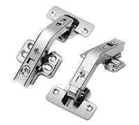 TamBee 135 Degree Cabinet Hinges Concealed Kitchen Corner Cabinet Cupboard Doors Hinges for Cupboards Folden Door,Combination, 1 Pair / 2 Pack (Full Overlay)