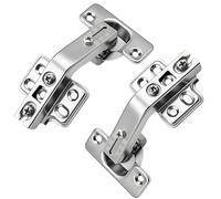 TamBee 135 Degree Lazy Susan Hinge, 48mm Corner Kitchen Cabinet Hinges, Concealed, 3D Adjust for Corner Door, Cupboard Floded Replacement Hardware, 2 Pack