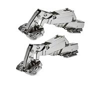 TamBee 175 Degree Cabinet Hinges Kitchen Cupboard Doors Concealed Soft Close Hinges for Kitchen Cupboards Wardrobe, 1 Pair (Full Overlay)