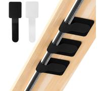 TamBee 60 PCS Under Desk Cable Management, Self-Adhesive Hook and Loop Cable Tidy Clips Ties Straps Sticky-Back Cord Wire Organizer Adjustable Strong Sticky for TV PC Laptop Desktop, Black & White