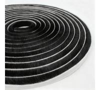 TamBee Brush Weather Stripping Window Frame Seal Weatherstrip Self-Adhesive Brush Window Door Seal Strip Draught Excluder (9mm(W) x9mm(T) x5M(L), Black)