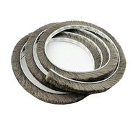 TamBee Brush Weather Stripping Window Frame Seal Weatherstrip Self-Adhesive Door Seal Strip Draught Excluder (9mm(W) x5mm(T) x5M(L), Grey)