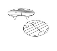 TamBee Cooling Rack Stainless Steel Baking Steaming Grilling Rack Thick Wire Rack (17.8 x 17.8 x 3cm(2pc))