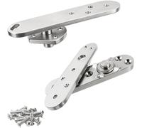 TamBee Heavy Duty Pivot Hinge Hold Open Hidden Door Hinge - 1100 Lbs Load, Locking 90 Degrees, 304 Stainless Steel, Concealed for Secret Doors, Bookshelf Doors and Bookcase Door 4213