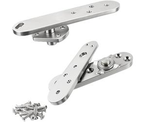 TamBee Heavy Duty Pivot Hinge Hold Open Hidden Door Hinge - 1100 Lbs Load, Locking 90 Degrees, 304 Stainless Steel, Concealed for Secret Doors, Bookshelf Doors and Bookcase Door 4213