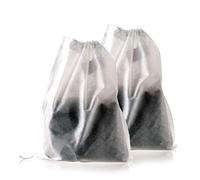 TamBee Large Empty Tea Bags for Loose Leaf Tea Cold Brew Bags Reusable Tea Bag Bath Tea Bags for Tub Tea Sachets Coffee Filter Bags 8" x 10" 200 Pcs