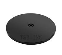 TamBee Lazy Susan Turntable Storage Organizer for Cupboard Spice Rack Kitchen Condiment Holder Rotating Swivel Stand Turntable Ball Bearings Stand (Black, 20.32cm)