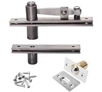 TamBee Pivot Door Hinge Hidden Door Hinges for Secret Door 304 Stainless Steel Hidden Bookcase Hinges System Stainless Steel with Door Ball Catch,170lbs Heavy Load