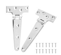 TamBee Stainless Steel Heavy Duty Outdoor Gate Hinges for Wood - 6 Inch, 2 Pcs