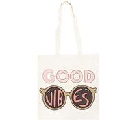 TAMBOOTEE Que De Bon Vibrations Unisex Cotton Totebag Tote Bag Beige