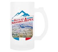 TAMBOOTEE Route Des Grandes Alpes Glass Beer Mug Handled Drinking Cup
