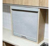 Tambour Door kit Roll, Tambour Door Kit with Handle and Screws for Wardrobe and RV Multiple Sizes(38x24in/97x61cm)