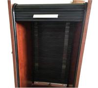 Tambour Door Kit Roller Shutter, White Roller Shutter Tambour Door Kit with Guide Rails and Handle Multiple Sizes(90x70cm (35.4x27.6in))