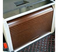Tambour Door Kit Wood Finish Pantry Cabinet Shutter Door