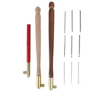 Tambour Embroidery Hook, Ergonomic Soft Handles Crochet Hooks Latch Beaded Needle Comfortable Crochet Tool for Embroidery Beading Knitting DIY Sewing Tool