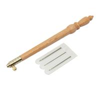 Tambour Hook Needles - Embroidery Tool Set with 3 Crochet Hooks, Wooden Handle | Creatives Modern Design Beading Kit for Crafts DIY Craft Projects Grandmothers Mothers Creative Sewing