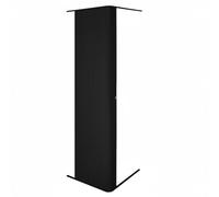 Tambour Shower Room Door Black 2000mm x 600mm Lockable Closure 2 x Keys Waterproof Campervan Caravan Motorhome RV Flexi Track Kit Trimmable Sliding Enclosure Adhesive or Screw Easy Installation