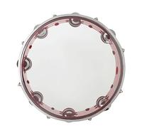 Tambourine, Adjustable Double Row Tambourines for Adults With Metal Jingles Percussion Hand Held Drum Tamborines Musical Instrument for Church Party(Red)